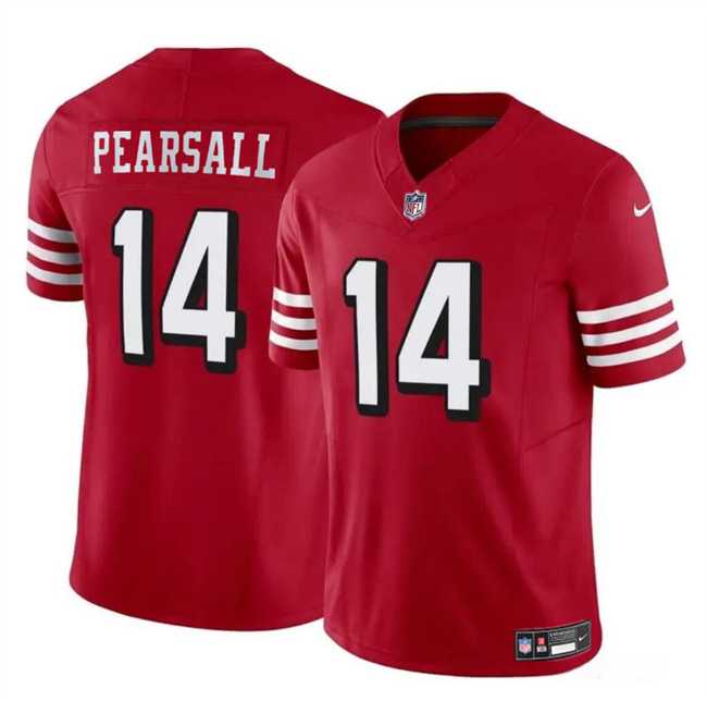 Youth San Francisco 49ers #14 Ricky Pearsall New Red 2024 Draft F.U.S.E. Vapor Untouchable Limited Stitched Jersey Dzhi